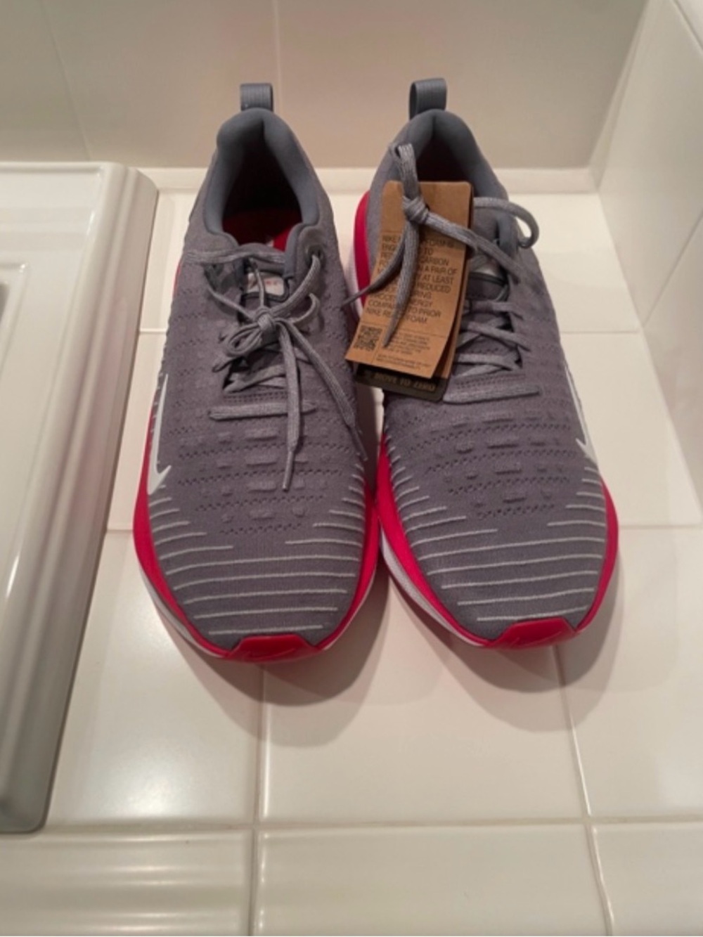 Nike ReactX Infinity Run 4 TB 'Cool Grey University Red’